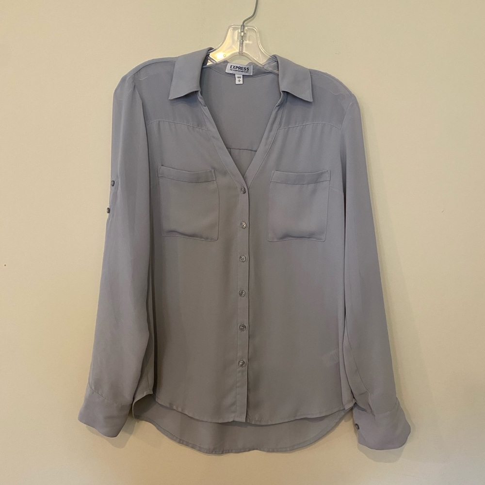 Express Solid Two Pocket Portofino Shirt